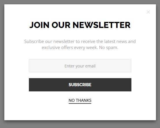 Subscribe to our newsletter and receive a 15% off discount code