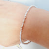 Nana! Sterling Silver & Rose Gold Morse Code Bracelet