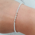 Sterling Silver & Rose Gold 50th Birthday Decade Bracelet