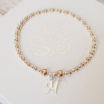 Personalised Silver & Gold Initial Bracelet