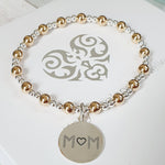 Silver & Gold Mum Bracelet