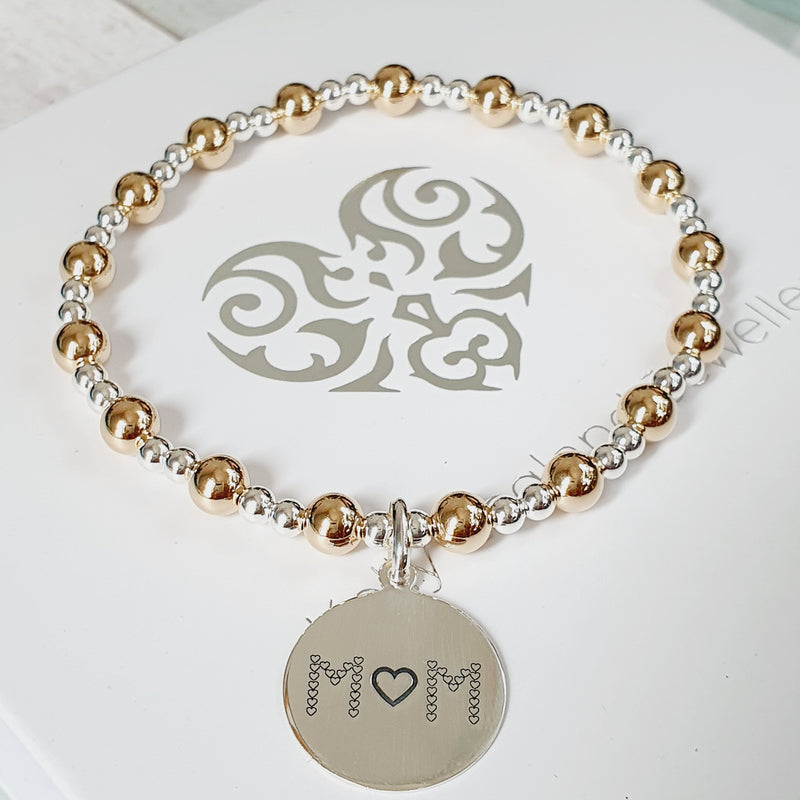 Silver & Gold Mum Bracelet