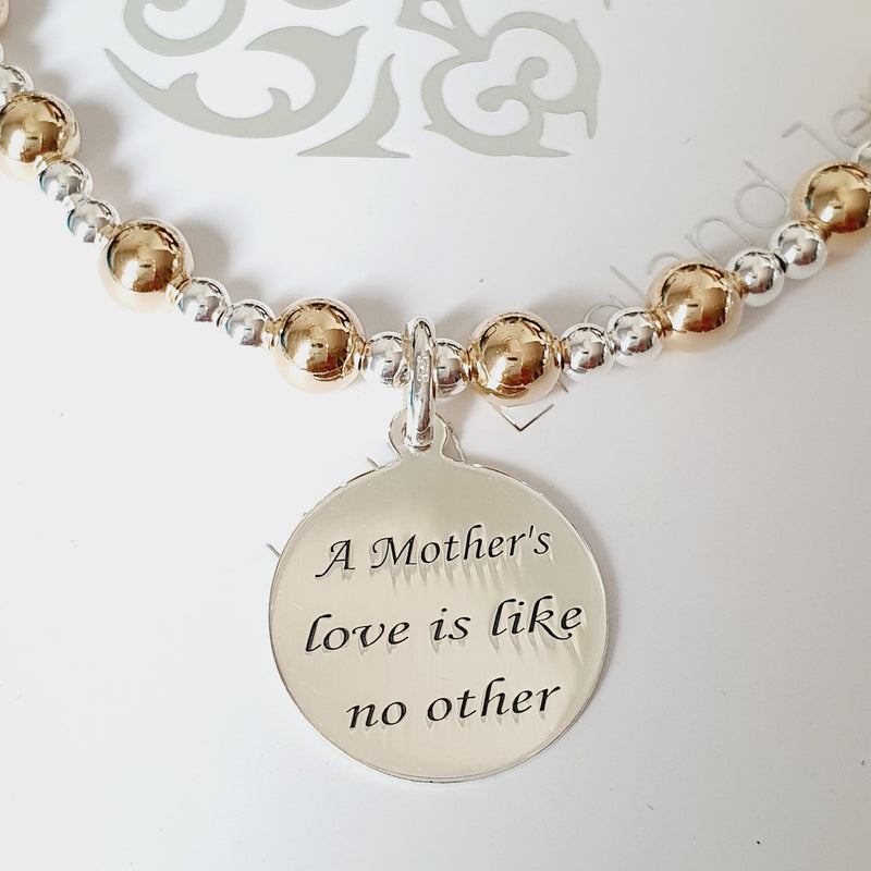 Silver & Gold Mum Bracelet