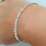 Sister! Sterling Silver Morse Code Bracelet