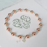 Chunky Rose Gold & Silver Mixed Bracelet