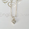 Sterling Silver Cz Heart Necklace