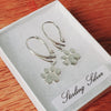 Sterling Silver Paw Leverback Earrings