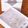 Sterling Silver Crystal Heart Earrings