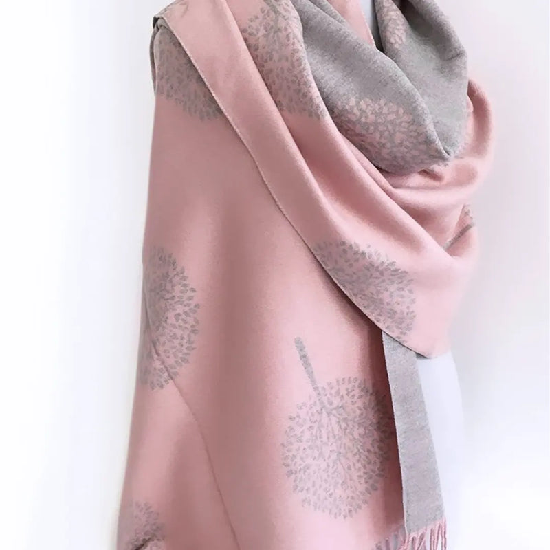 Cashmere Blend Tree Of Life Scarf