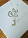 Sterling Silver Cat Necklace