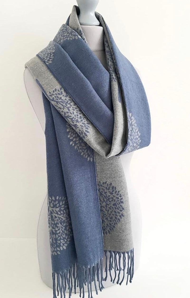 Cashmere Blend Tree Of Life Scarf