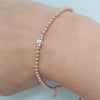 Rose Gold & Silver Rondelle Bracelet