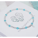 Blue Zircon Bracelet - December Birthstone