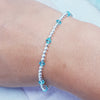 Blue Zircon Bracelet - December Birthstone