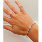 Sterling Silver Shamballa Bracelet Set