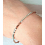 Rose Gold Noodle Heart Bracelet