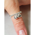 Mini Double Heart Ring