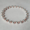 Stylish Chunky Sterling Silver & Rose Gold Bracelet