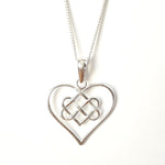 Infinity Knot Heart Necklace