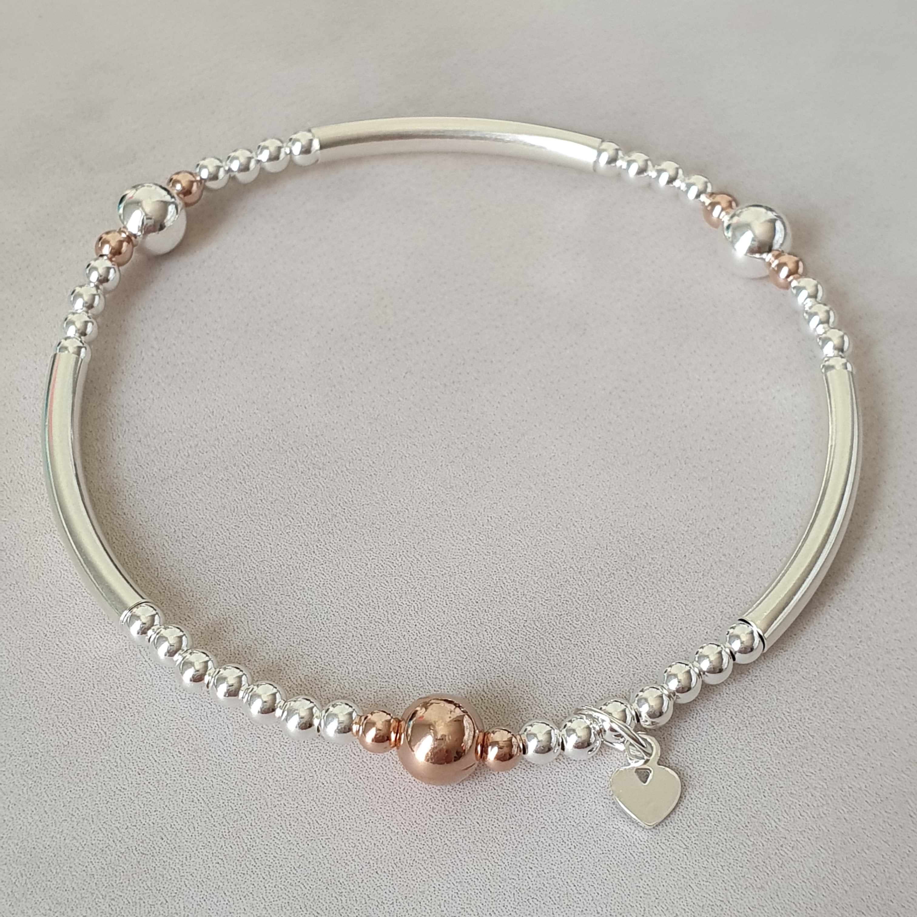 【STONEHENgE】Silver Material Rose Gold Bracelet SC1534 STONEHENgE】Silver Material Rose Gold Bracelet SC1534