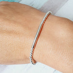 Silver Tubed Bracelet