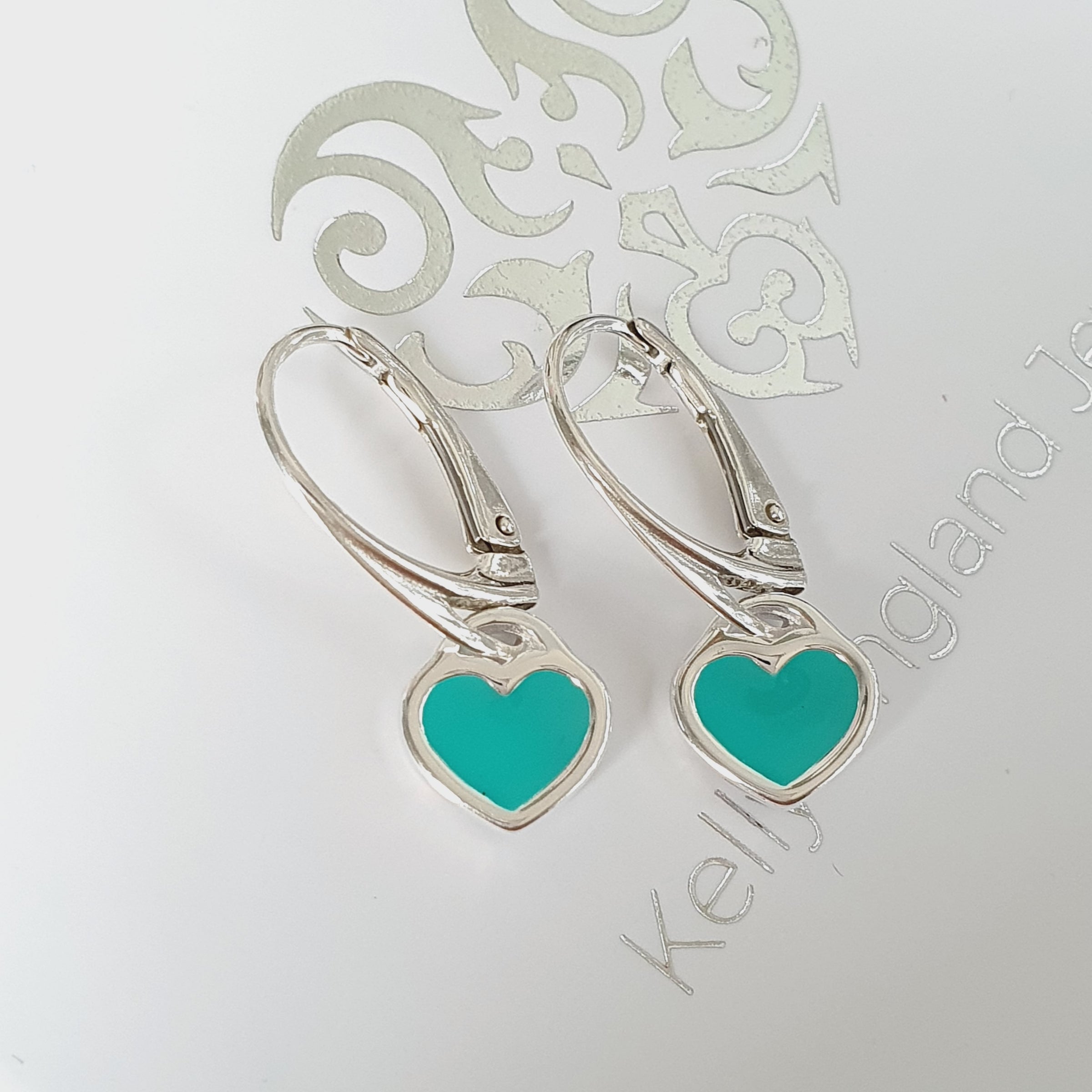 Turquoise on sale leverback earrings