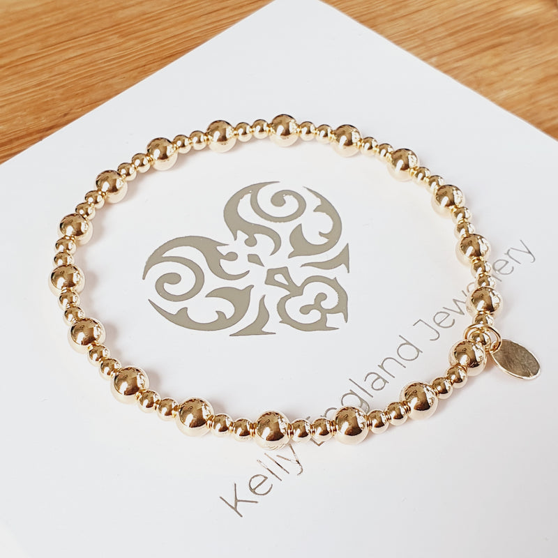 Gold Beaded Anklet