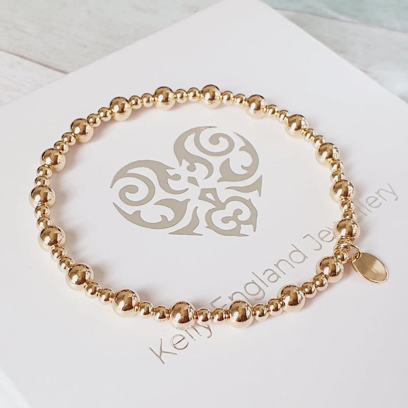 Gold Beaded Anklet