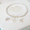 Infinity Knot Heart Bracelet & Earring Set