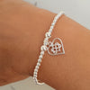 Infinity Knot Heart Bracelet