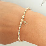 Personalised Gold Initial Bracelet Set