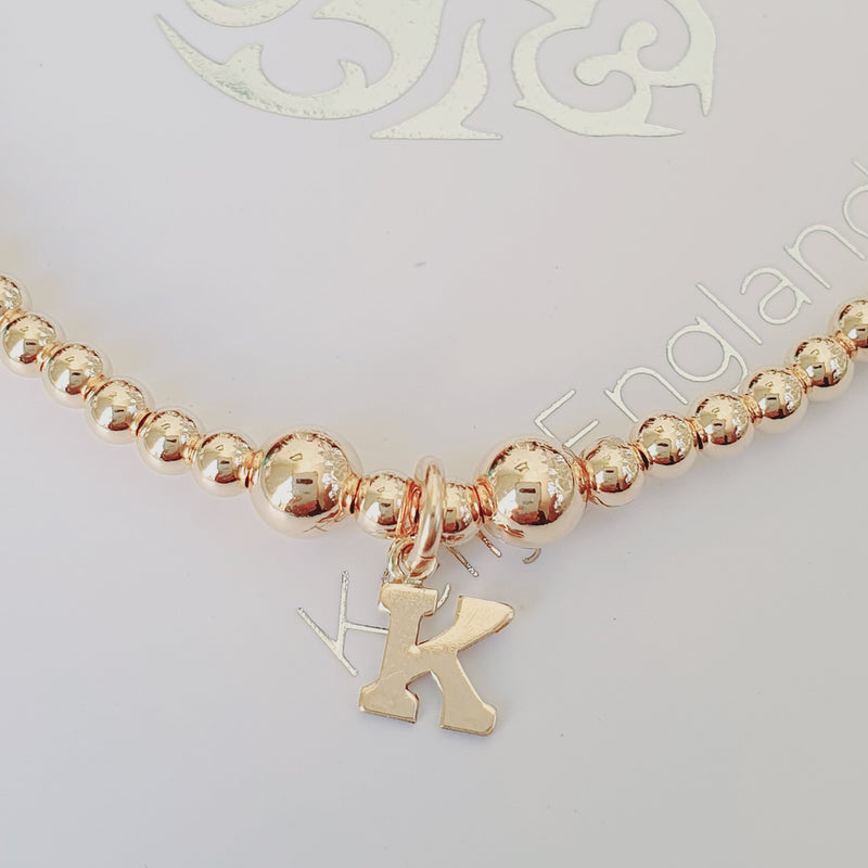 Personalised Gold Initial Bracelet