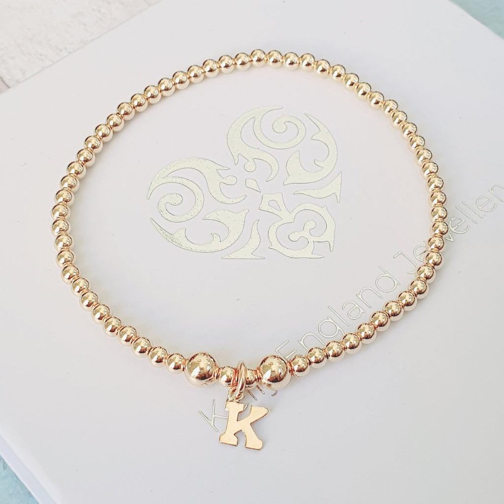 Personalised Gold Initial Bracelet