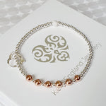 60th Birthday Heart Bracelet