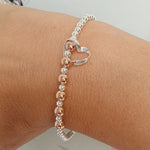 60th Birthday Heart Bracelet