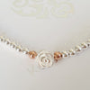 Sterling Silver & Rose Gold Rosie Bracelet