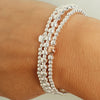 Silver & Rose Gold Mixed Bracelet Stack