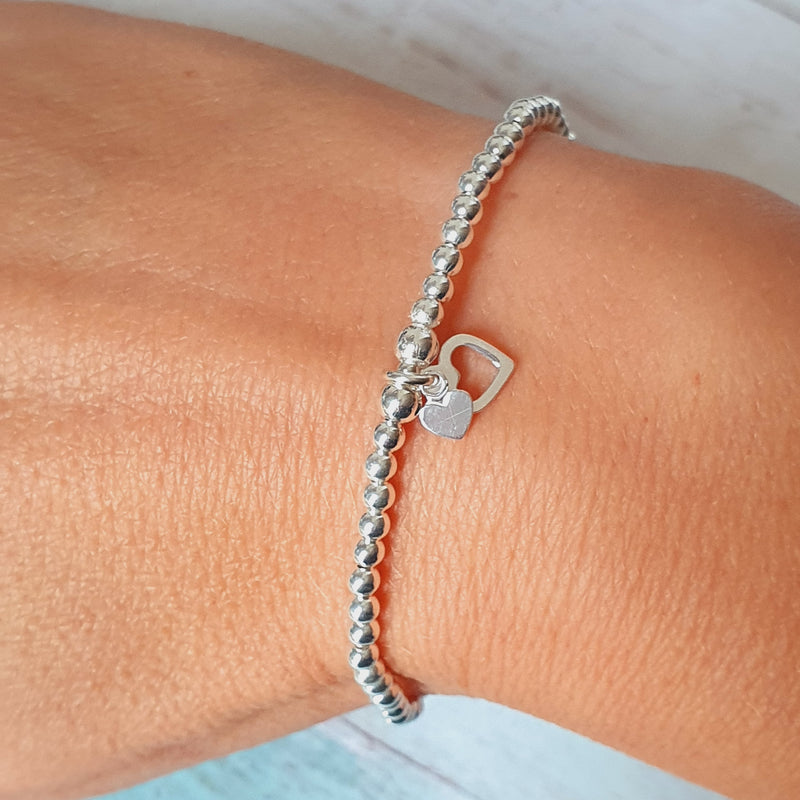 Personalised Silver & Rose Gold Morse Code Bracelet - Add any name