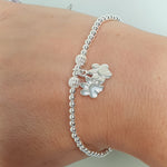 Double Doggy Paw Print Bracelet